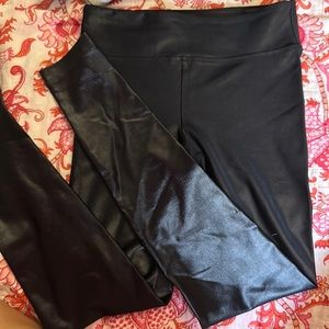 Koral brand size small leather leggings